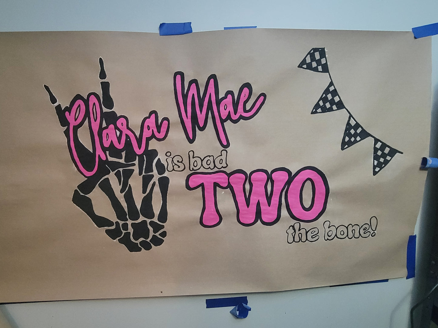 Custom Hand-Painted Kraft Paper Banners – Personalized Decor for Any Occasion