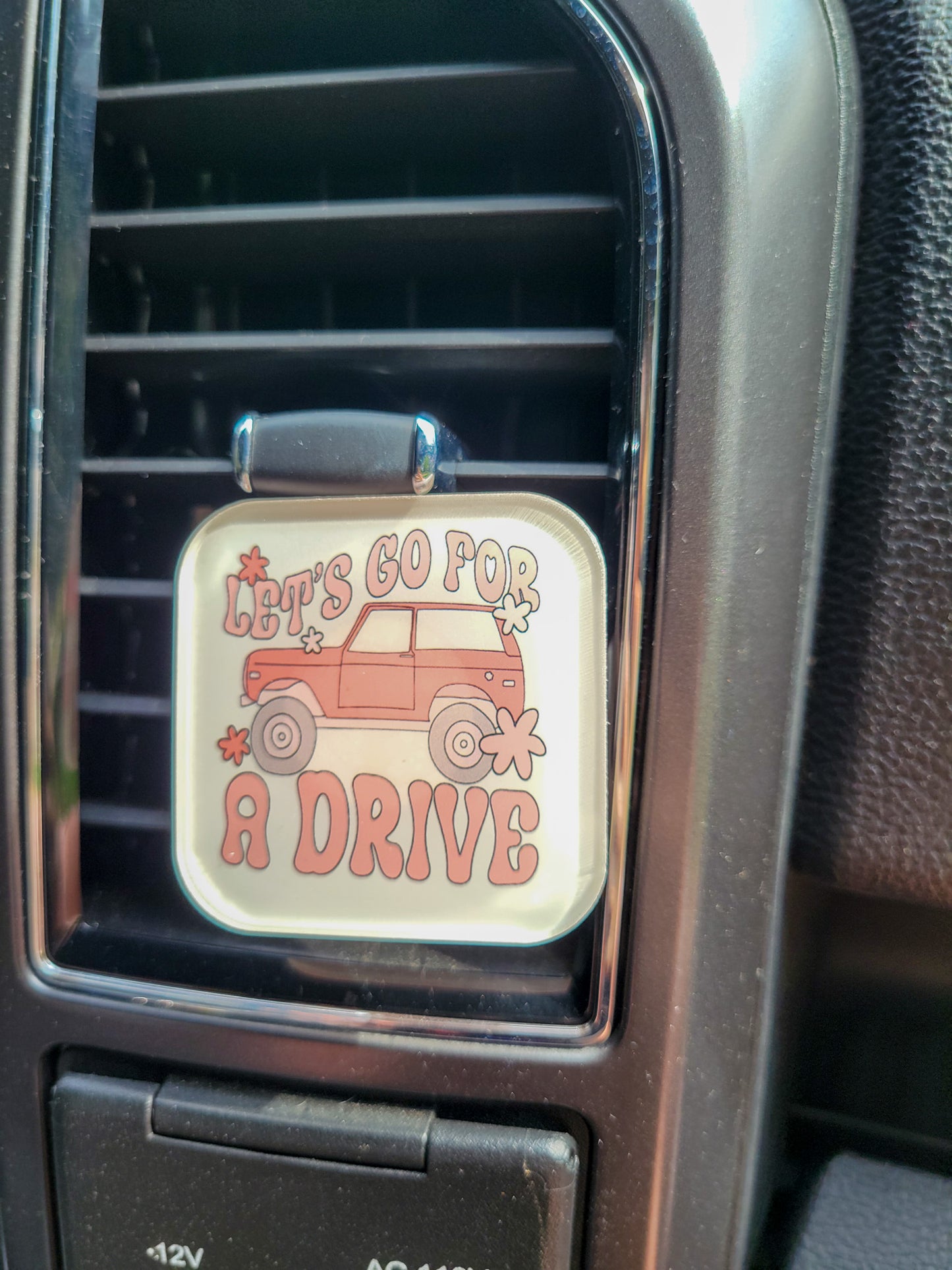 "Let’s Go for a Drive" Car Vent Clip – Adventure Starts Here