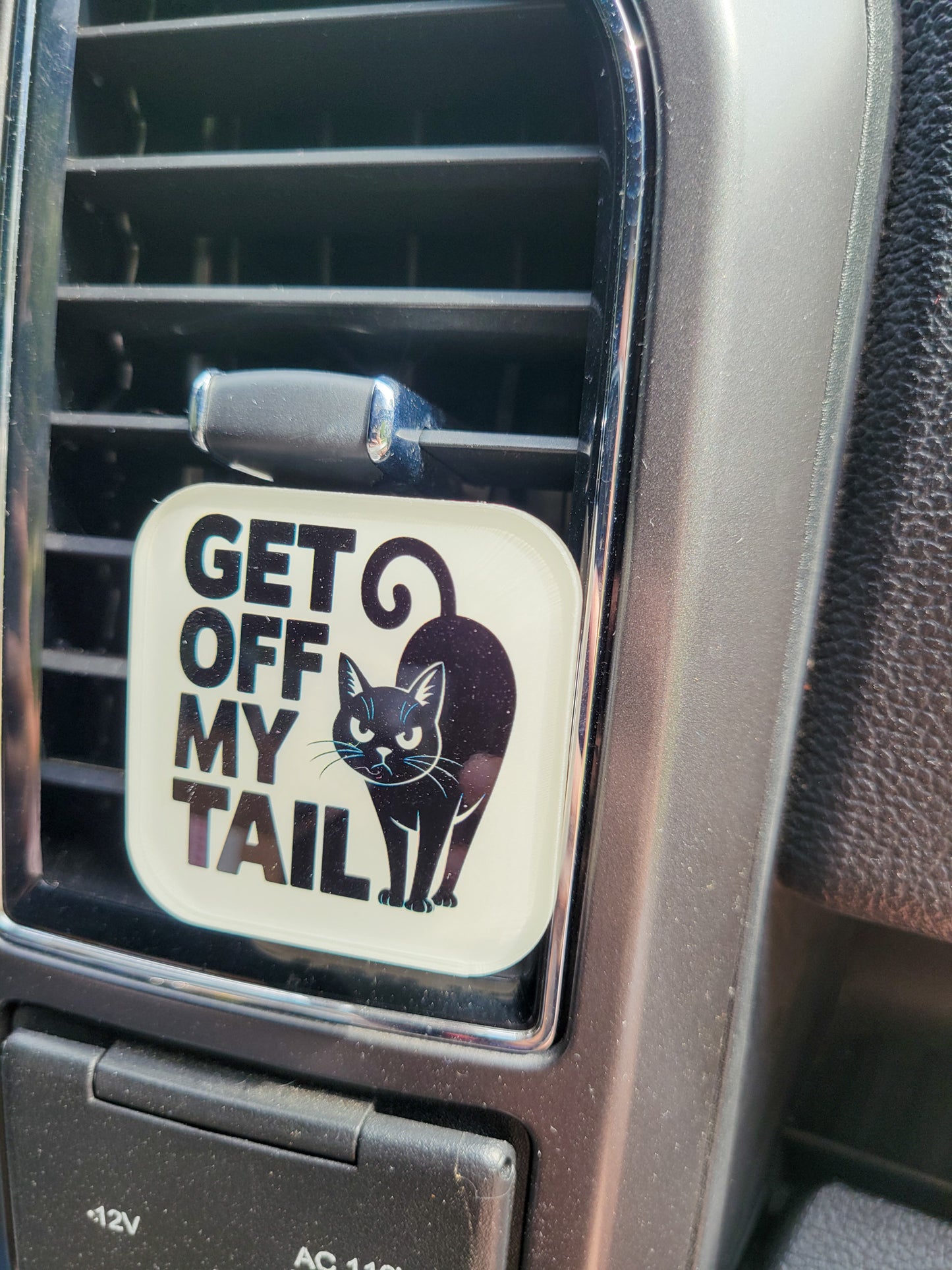 Get Off My Tail" Cat Car Vent Clip – Sass, Style & a Little Attitude