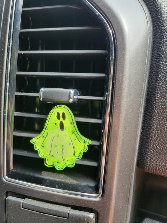 Green Ghost Car Vent Clip – Spooky, Sassy & Road-Ready