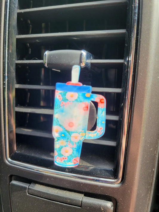 Floral Tumbler Car Vent Clip – Pretty, Practical & Full of Personality