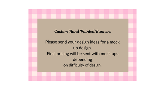 Custom Hand-Painted Kraft Paper Banners – Personalized Decor for Any Occasion