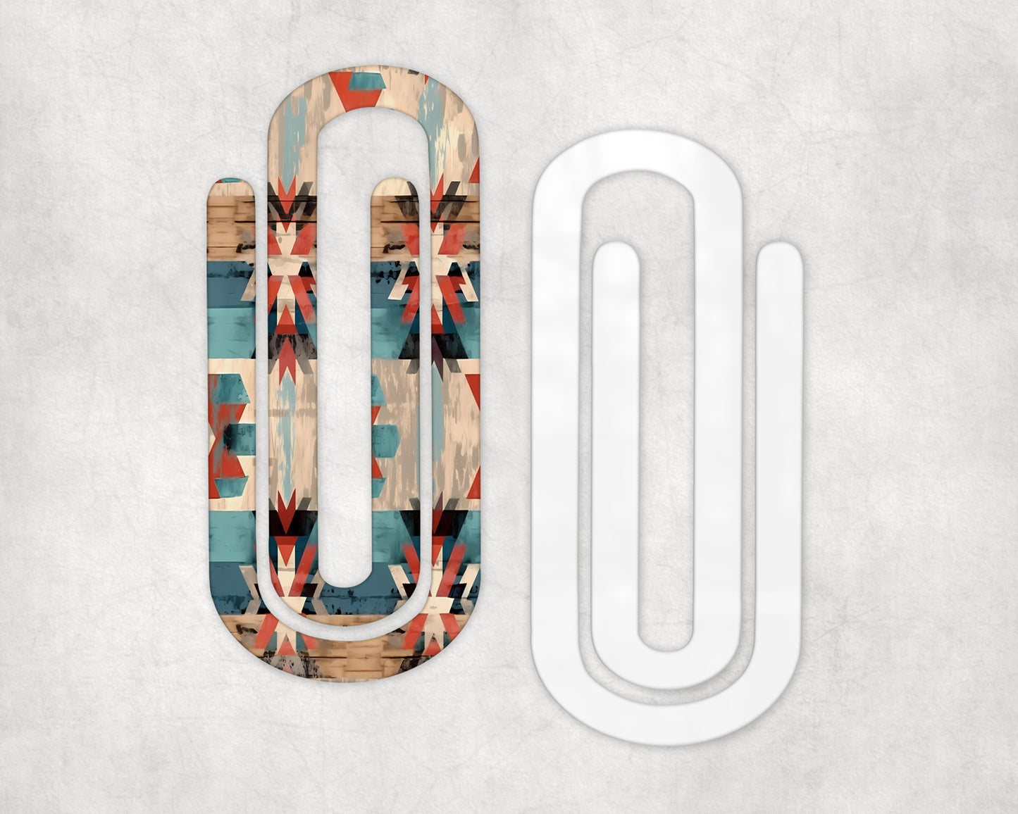 Aztec Acrylic Jumbo Paperclip Bookmark