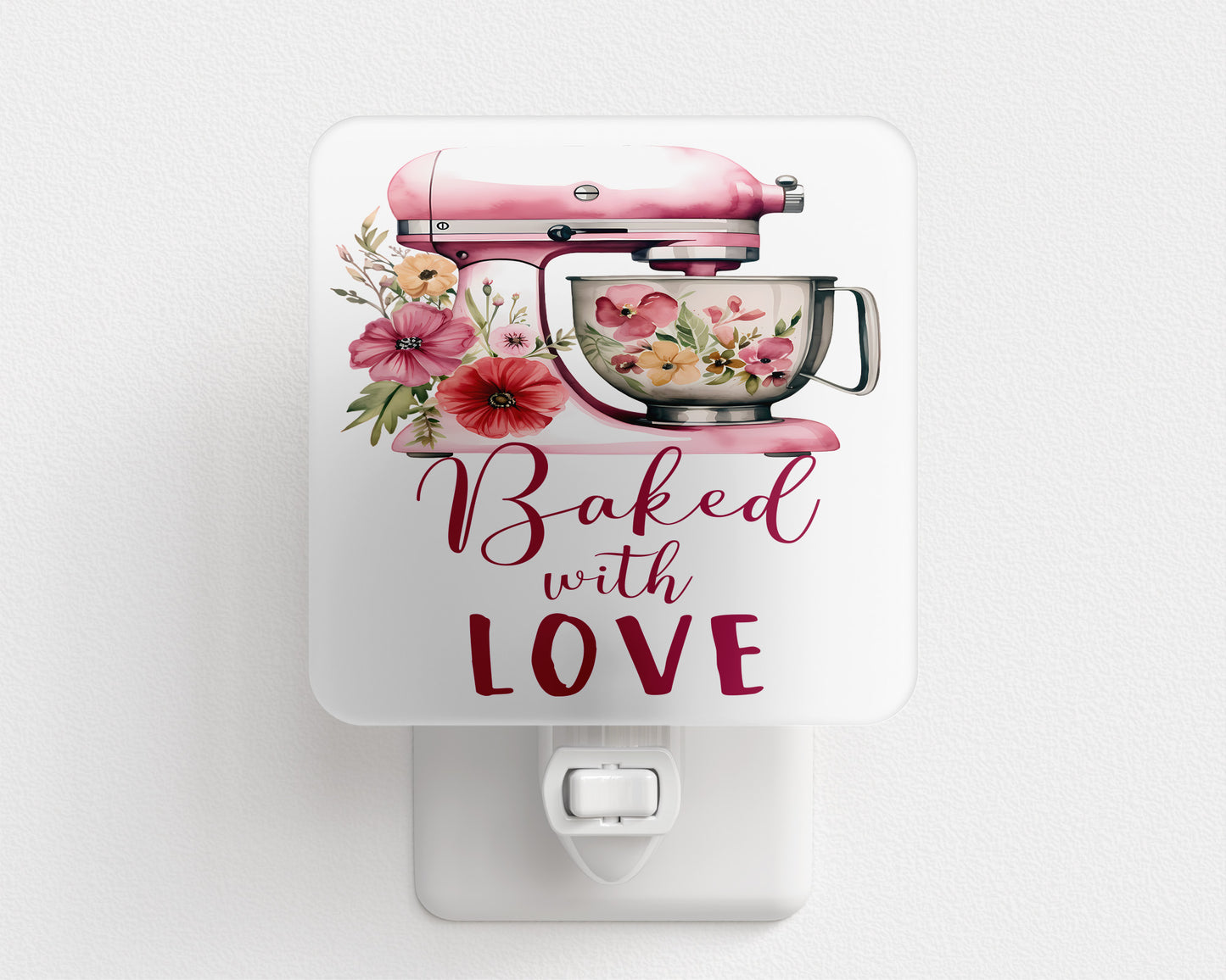 Baked with Love Plug-In Night Light – Warm Kitchen Decor & Gift Idea