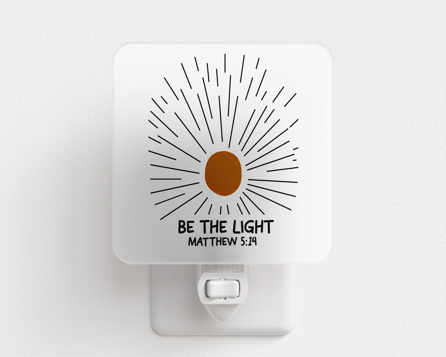 Be the Light Plug-In Night Light – Motivational LED Night Light for Home & Office