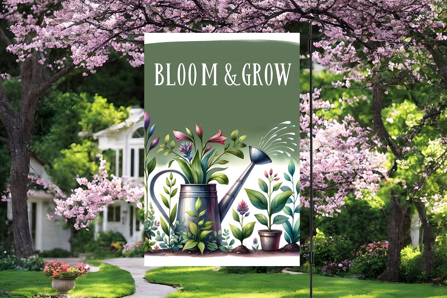 Bloom to Grow Garden Flag