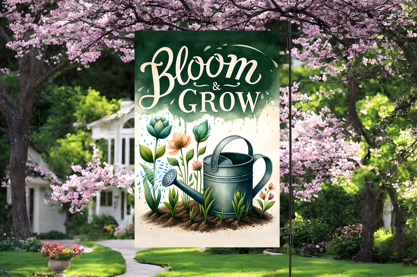 Bloom to Grow Garden Flag