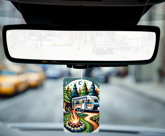 Camping Adventure Car Air Freshener – Bring the Outdoors with You