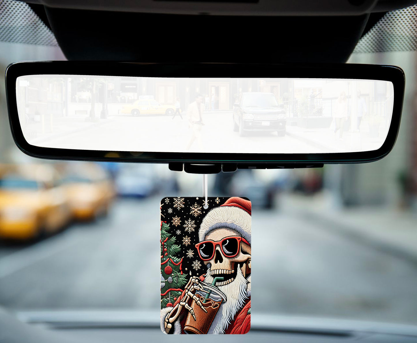 Christmas Coffee Skeleton Air Freshener