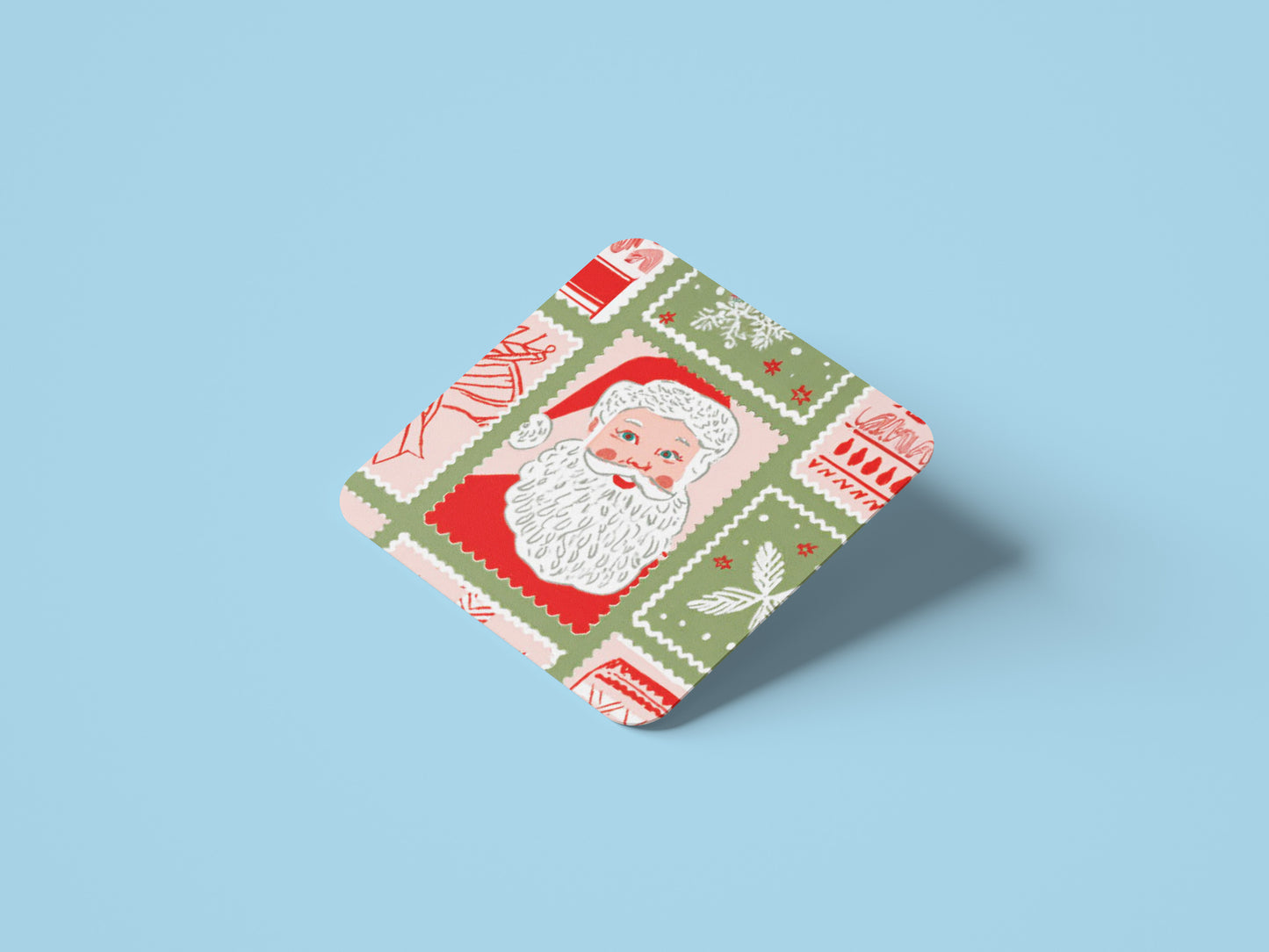 Retro Santa Ceramic Coasters