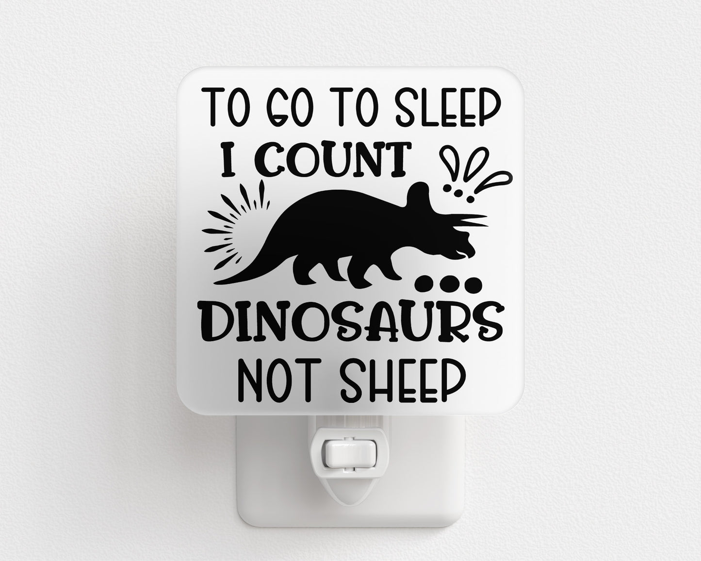 Counting Dino's Plug-In Night Light – Fun LED Night Light for Kids’ Rooms
