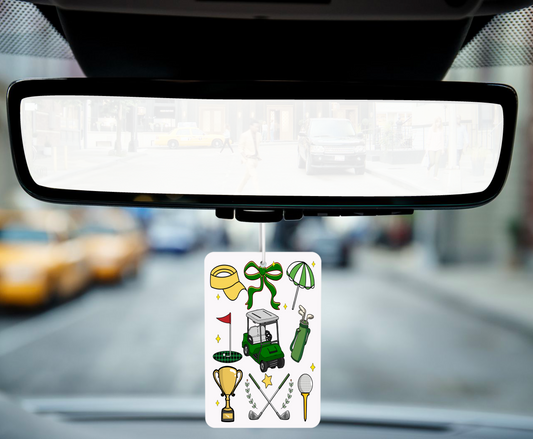 Cute Golf Car Air Freshener – Fresh and Fun for Every Golf Lover