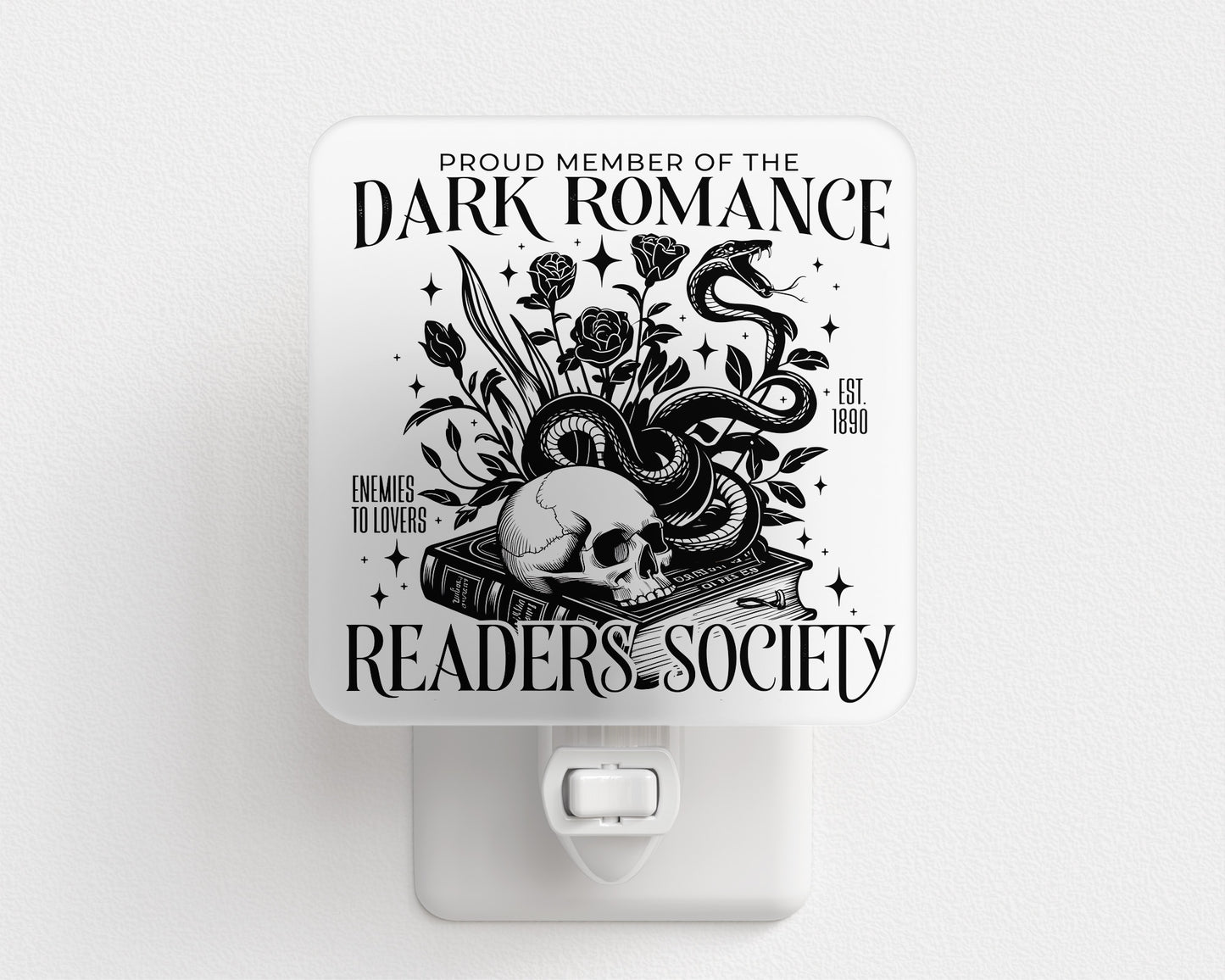Dark Romance Reader Society Plug-In Night Light