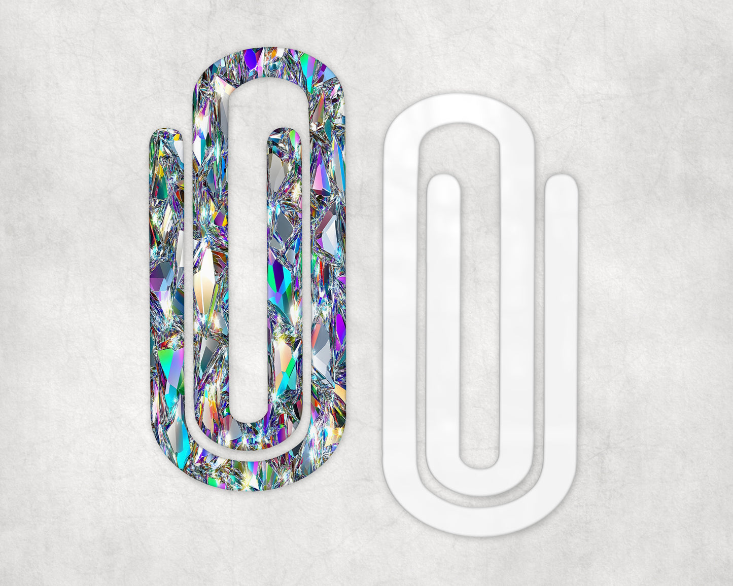 Diamonds Acrylic Jumbo Paperclip Bookmark