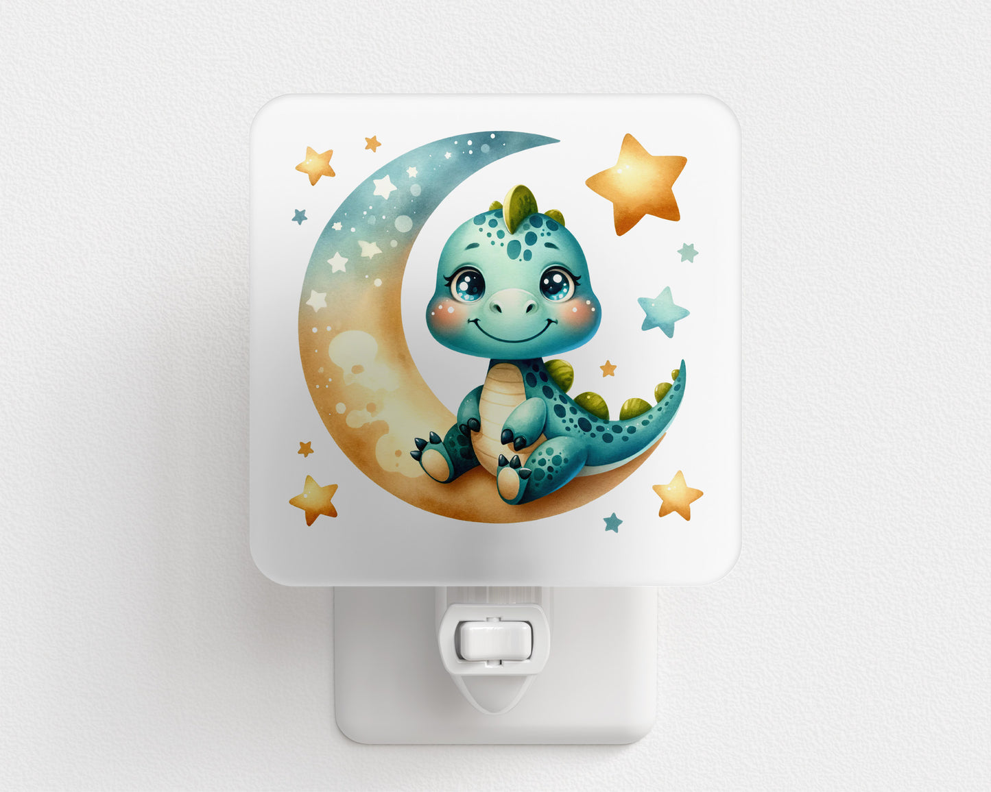 Cute Dinosaur Plug-In Night Light – Adorable LED Night Light for Kids' Rooms