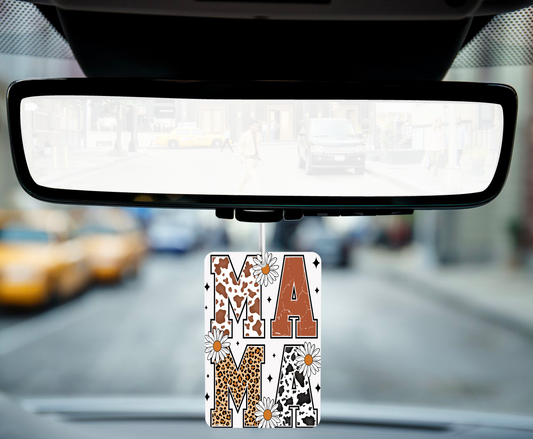 Distressed Western Mama Car Air Freshener – Wild West Freshness for Every Ride