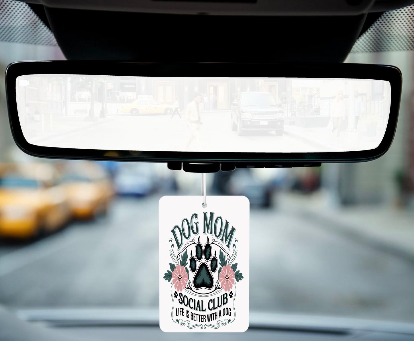 Dog Mom Social Club Car Air Freshener – Fresh Fragrance for Dog Moms on the Go