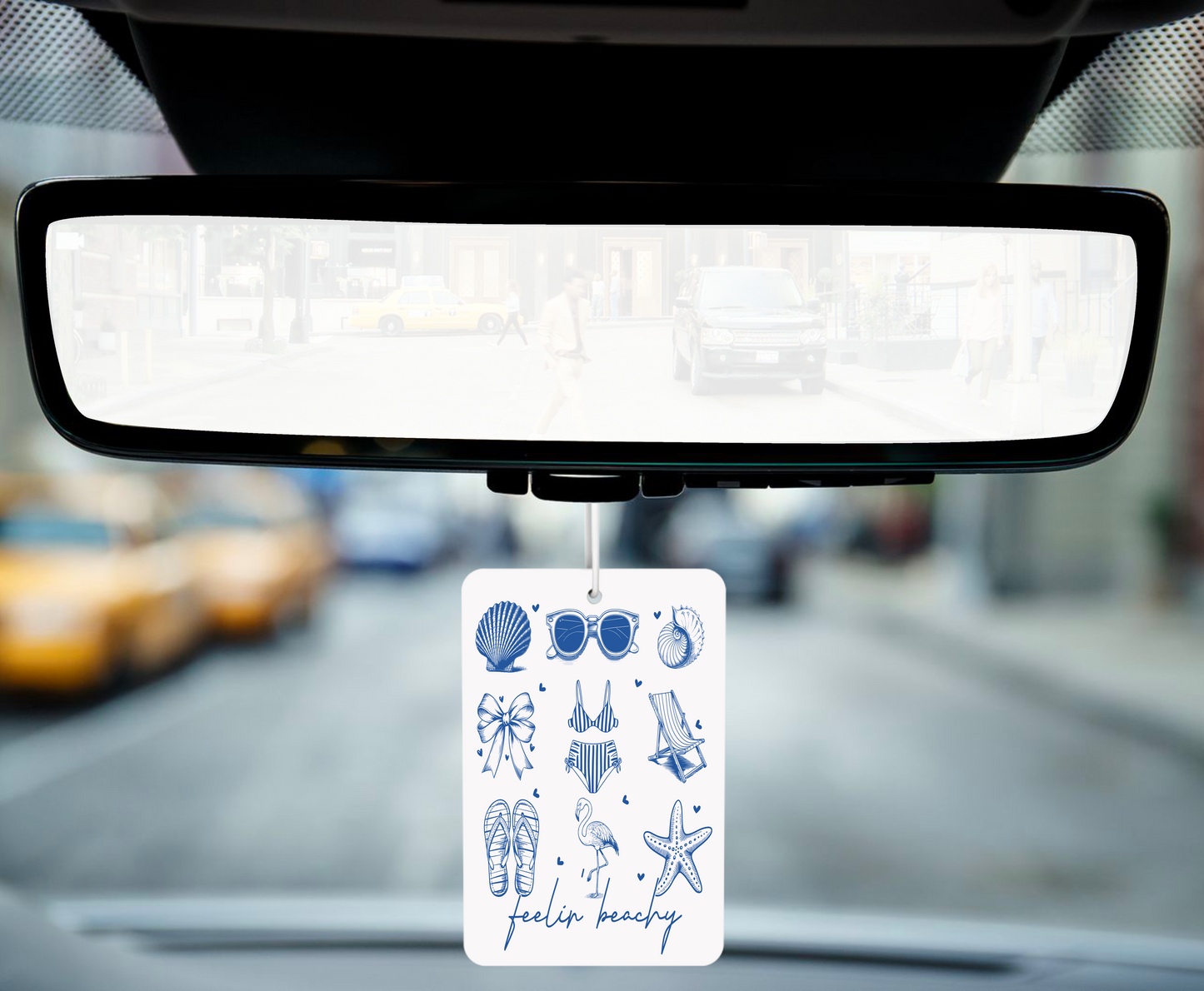 Feelin' Beachy Car Air Freshener – Bring the Coastal Vibes to Your Commute
