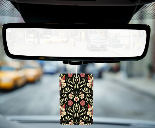 Floral Folkart Car Air Freshener – Boho Vibes with Fresh Scents