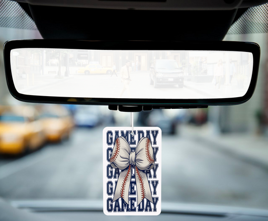 Baseball Game Day Car Air Freshener – Bring the Ballpark Vibes to Every Drive
