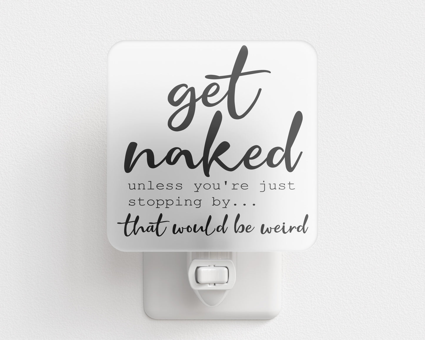 Get Naked Plug-In Night Light – Playful LED Night Light for Bathroom or Bedroom Décor