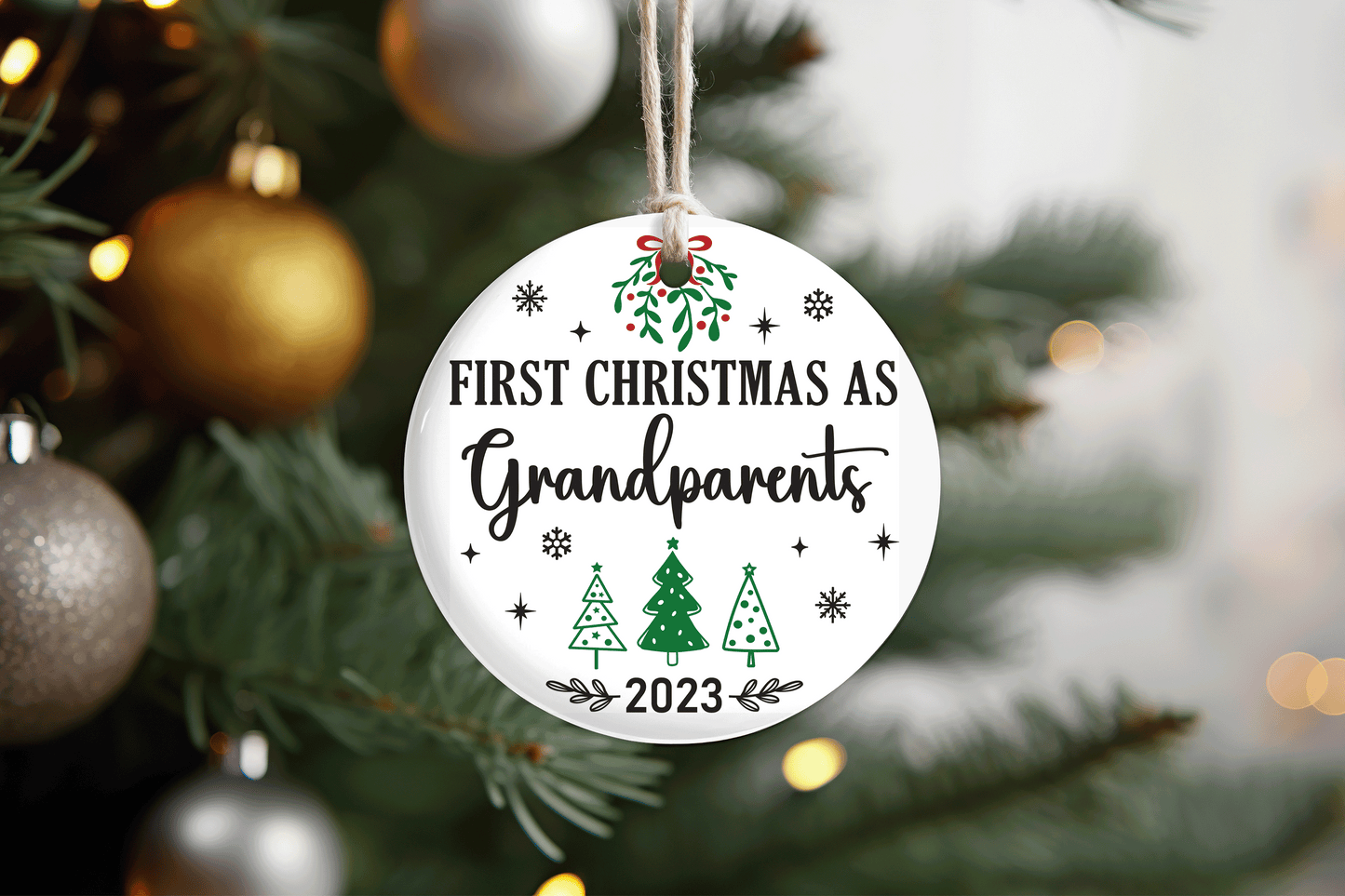 First Christmas as Grandparents Ornament