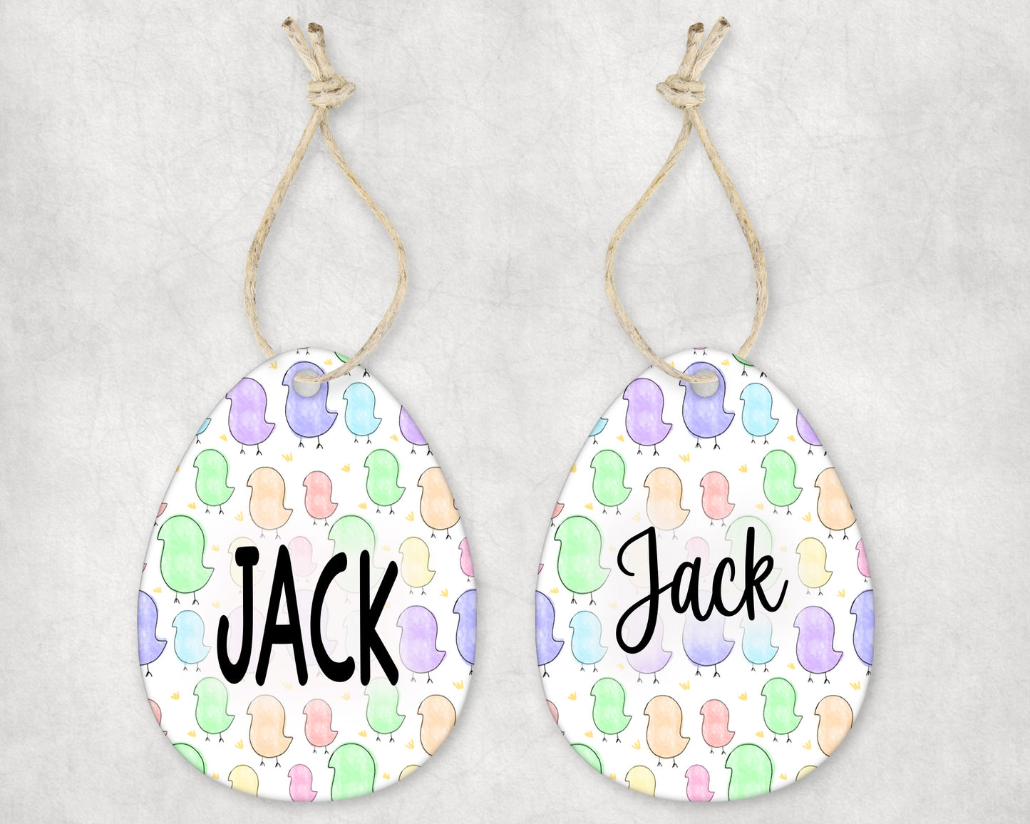Watercolor Chicks Easter Tags