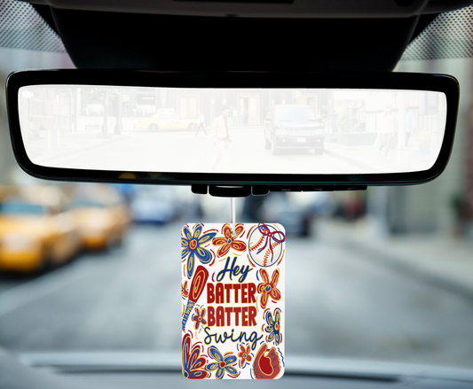 Hey Batter Batter Car Air Freshener – Swing Into Freshness!