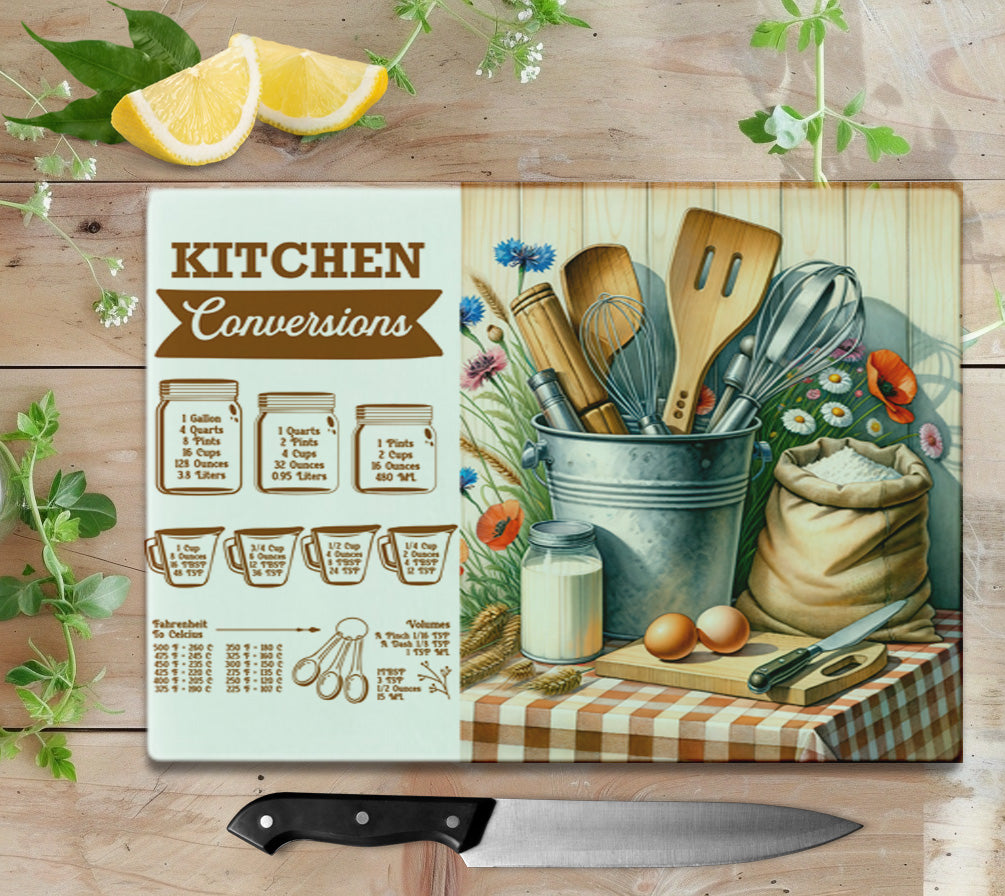 Kitchen Conversions Glass Cutting Board