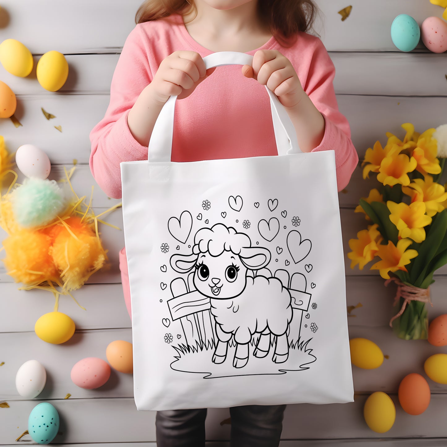 Easter Coloring Bags