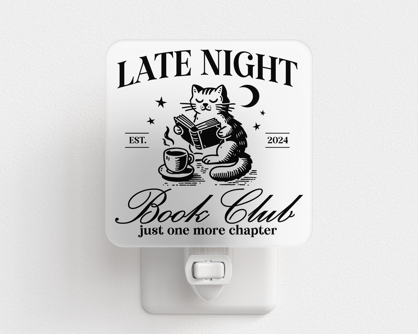 Late Night Book Club Plug-In Night Light