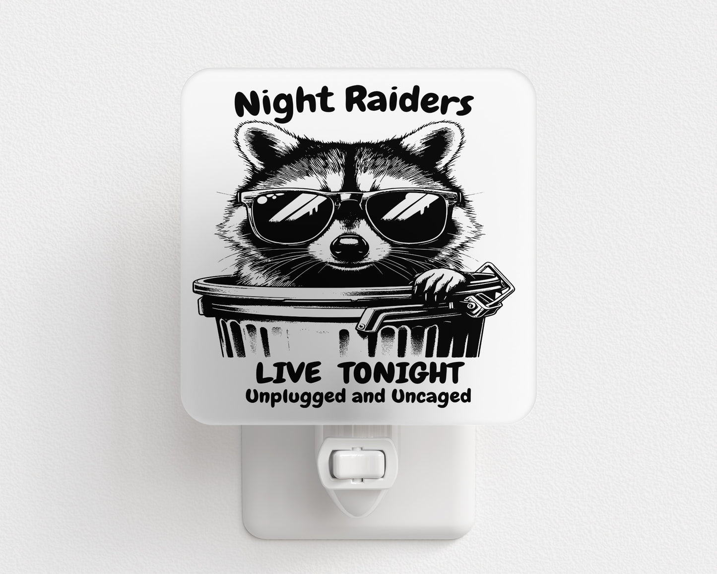 Raccoon Night Raiders Plug-In Night Light