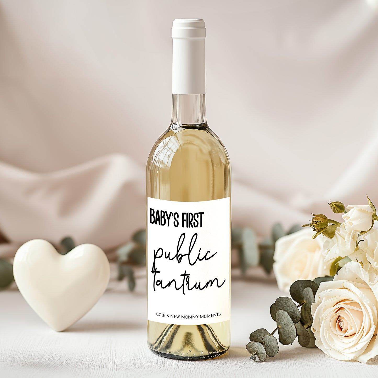 Mommy Milestone Wine Bottle Labels