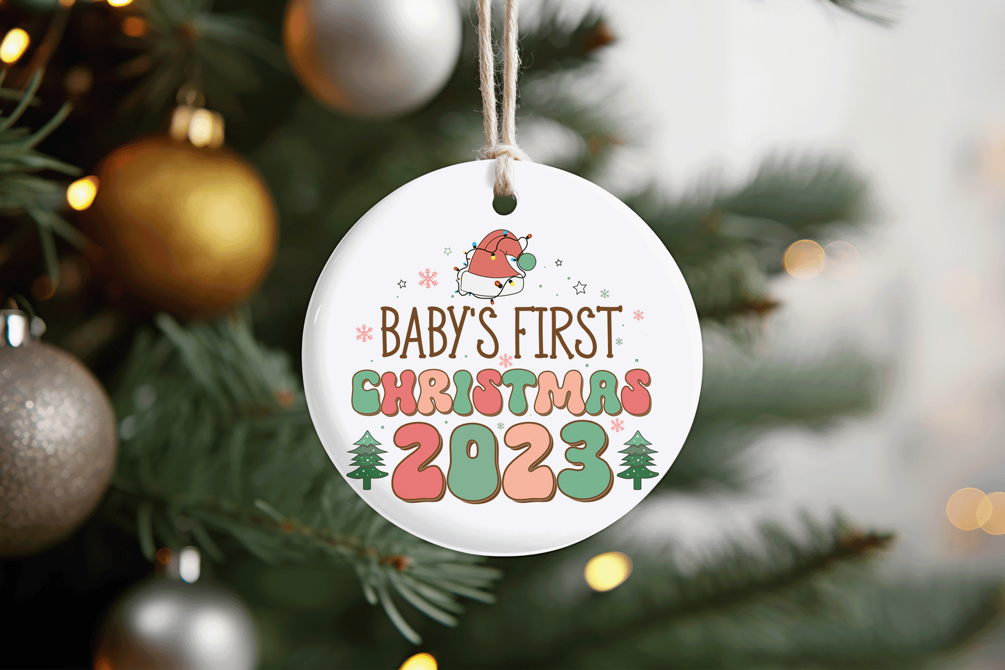 Retro Baby's First Christmas