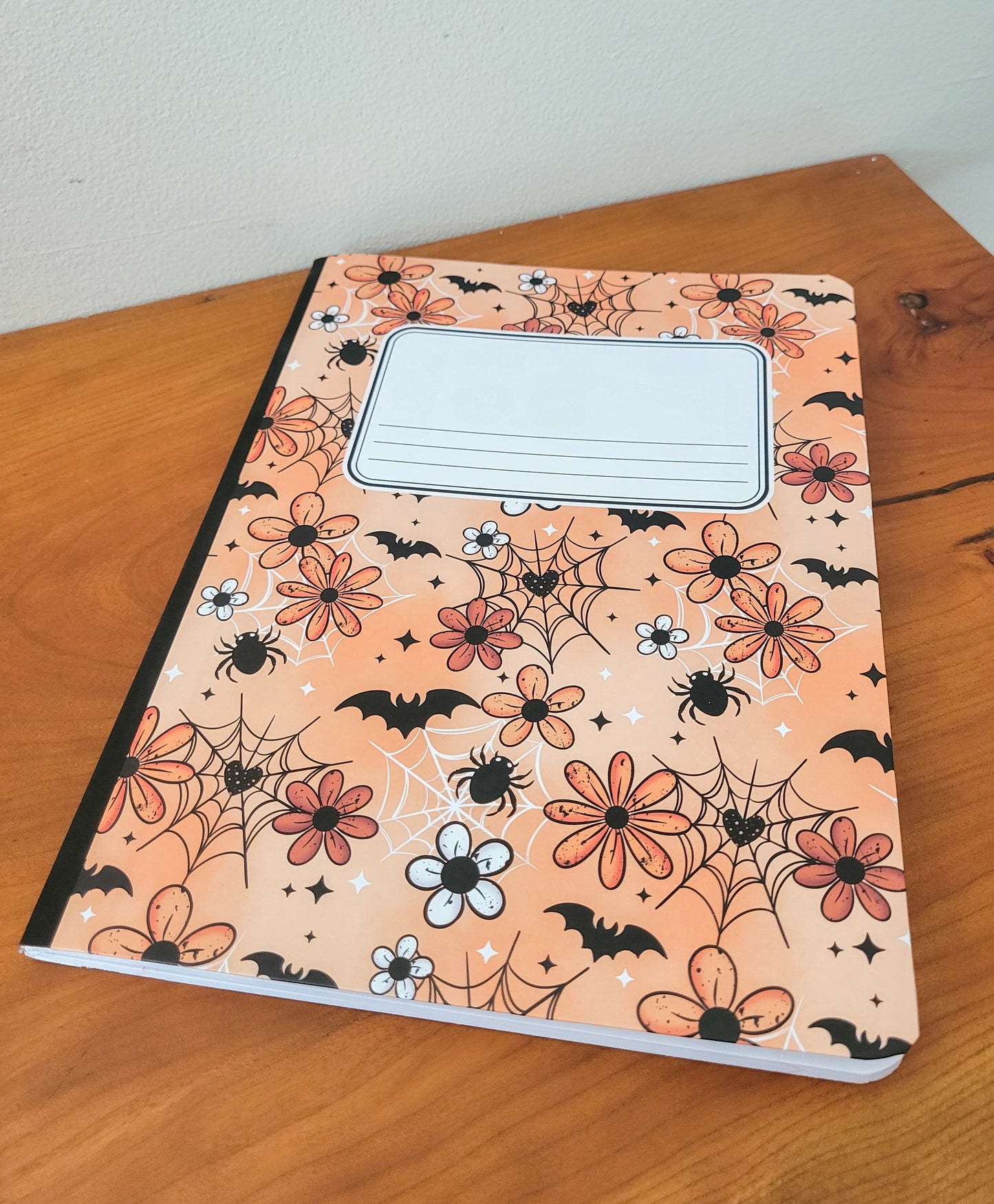 Spooky Floral Composition Notebook