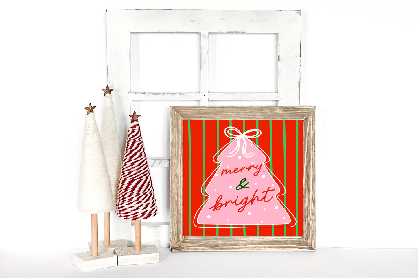 Merry and Bright Reverse Canvas Sig