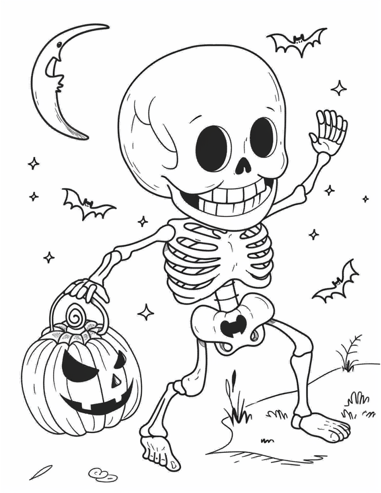 Color Your Own Halloween Bag