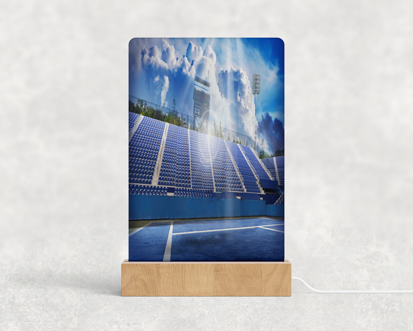 Custom Sports Themed Acrylic Light Up Sign