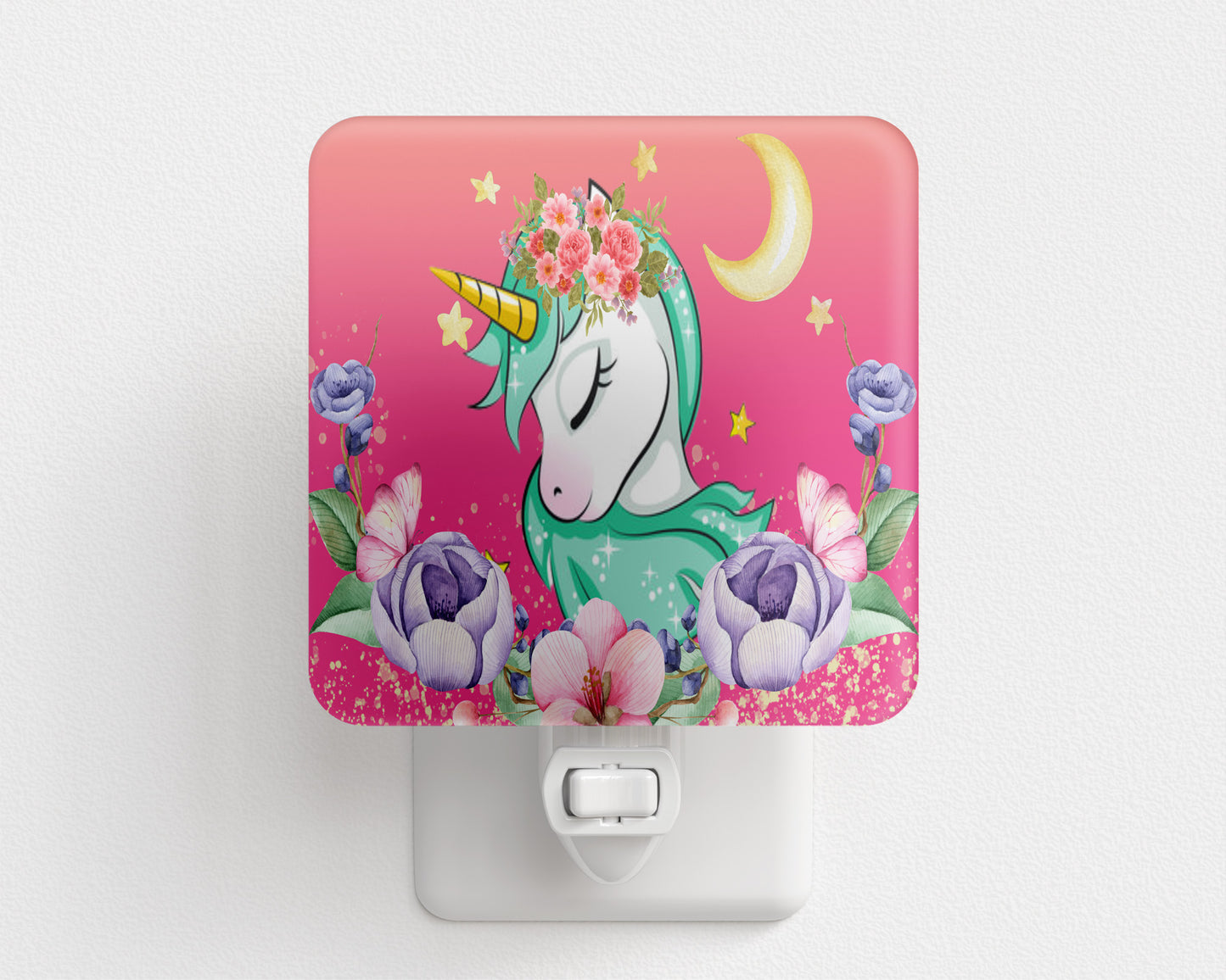 Cute Unicorn Plug-In Night Light
