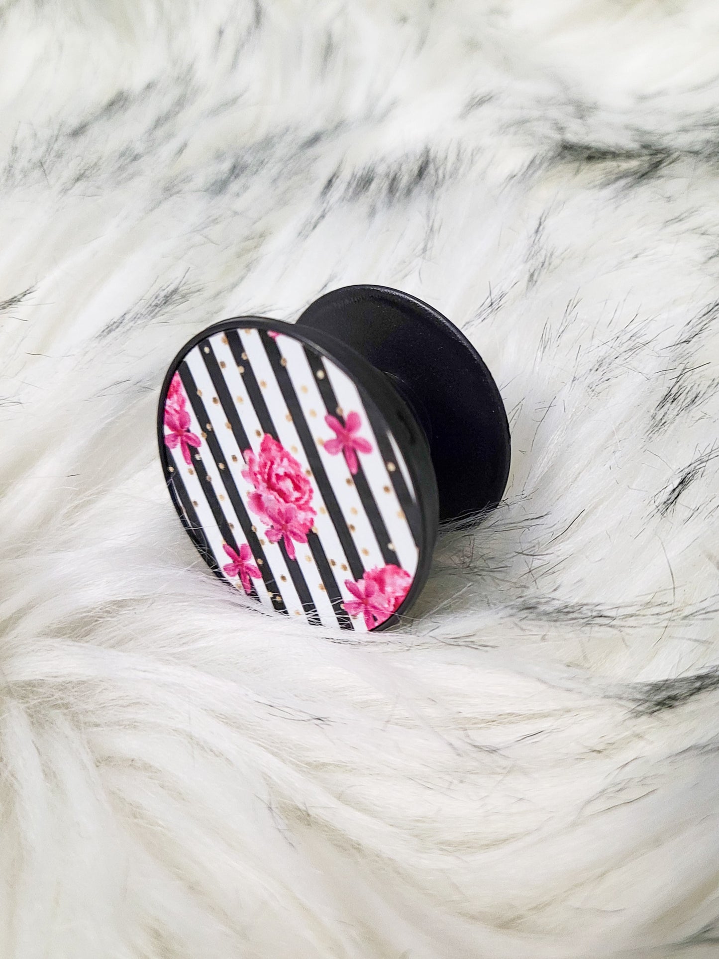 Floral & Stripes Phone Holder