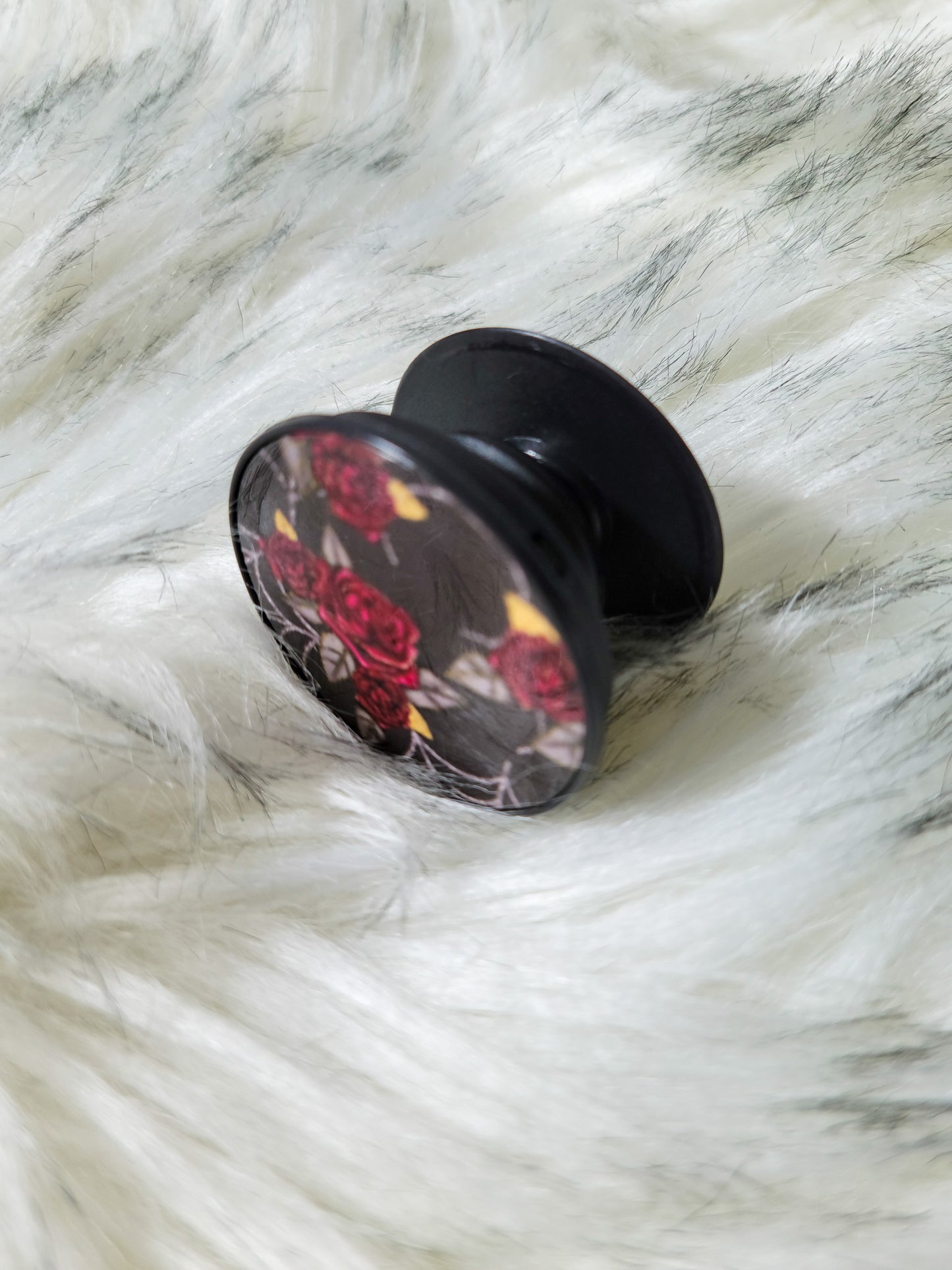 Goth Flowers Phone Holder