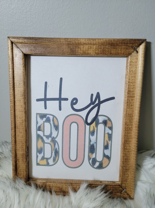 Hey Boo Sign