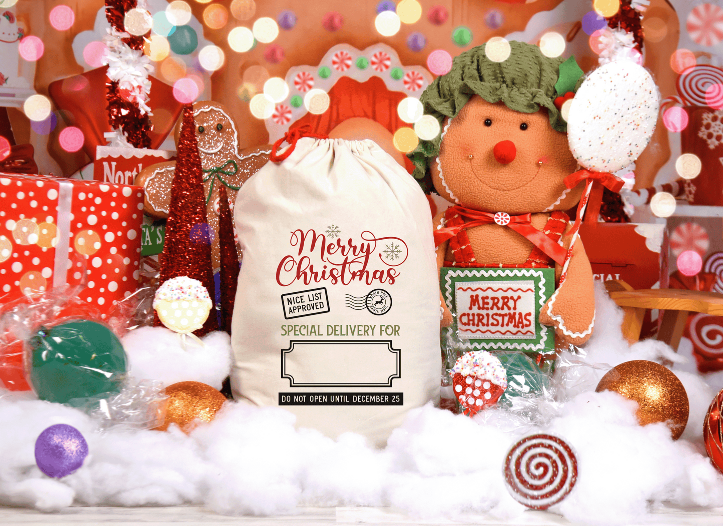 Merry Christmas Santa Sack