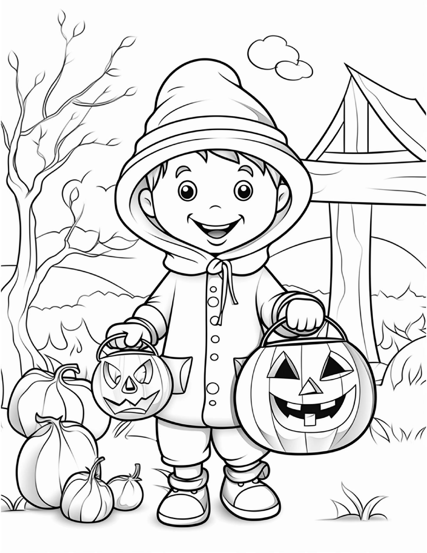 Color Your Own Halloween Bag