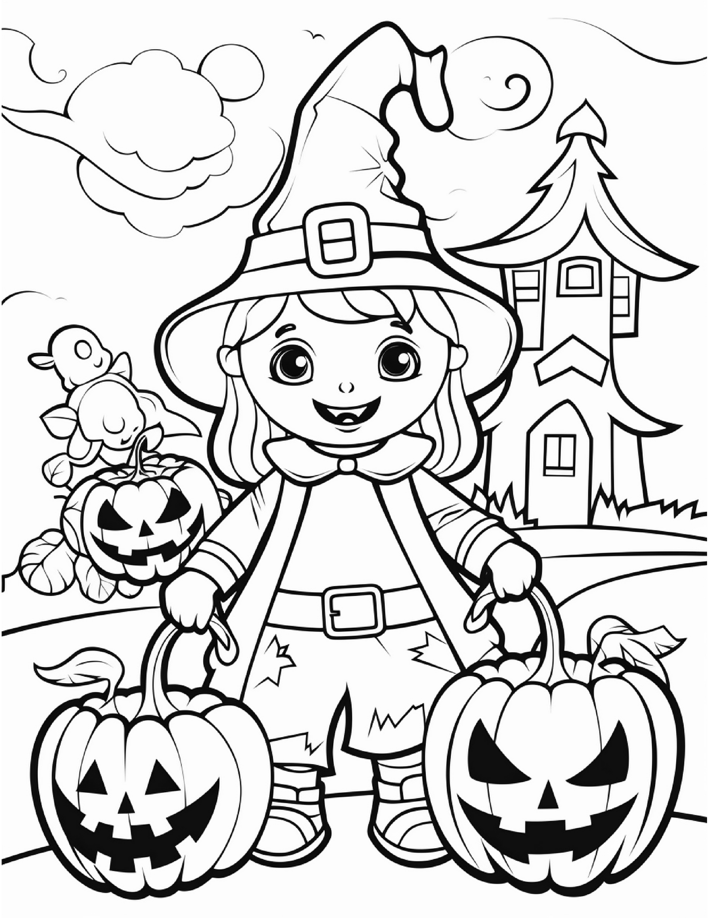 Color Your Own Halloween Bag