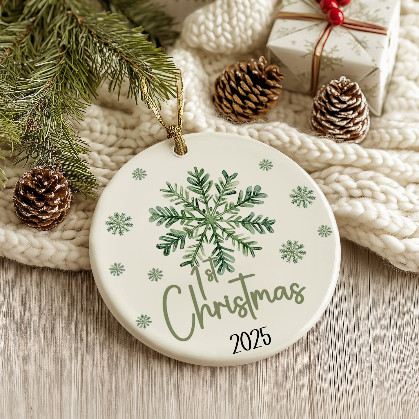 Baby’s First Christmas Snowflake Ornament