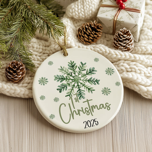 Baby’s First Christmas Snowflake Ornament