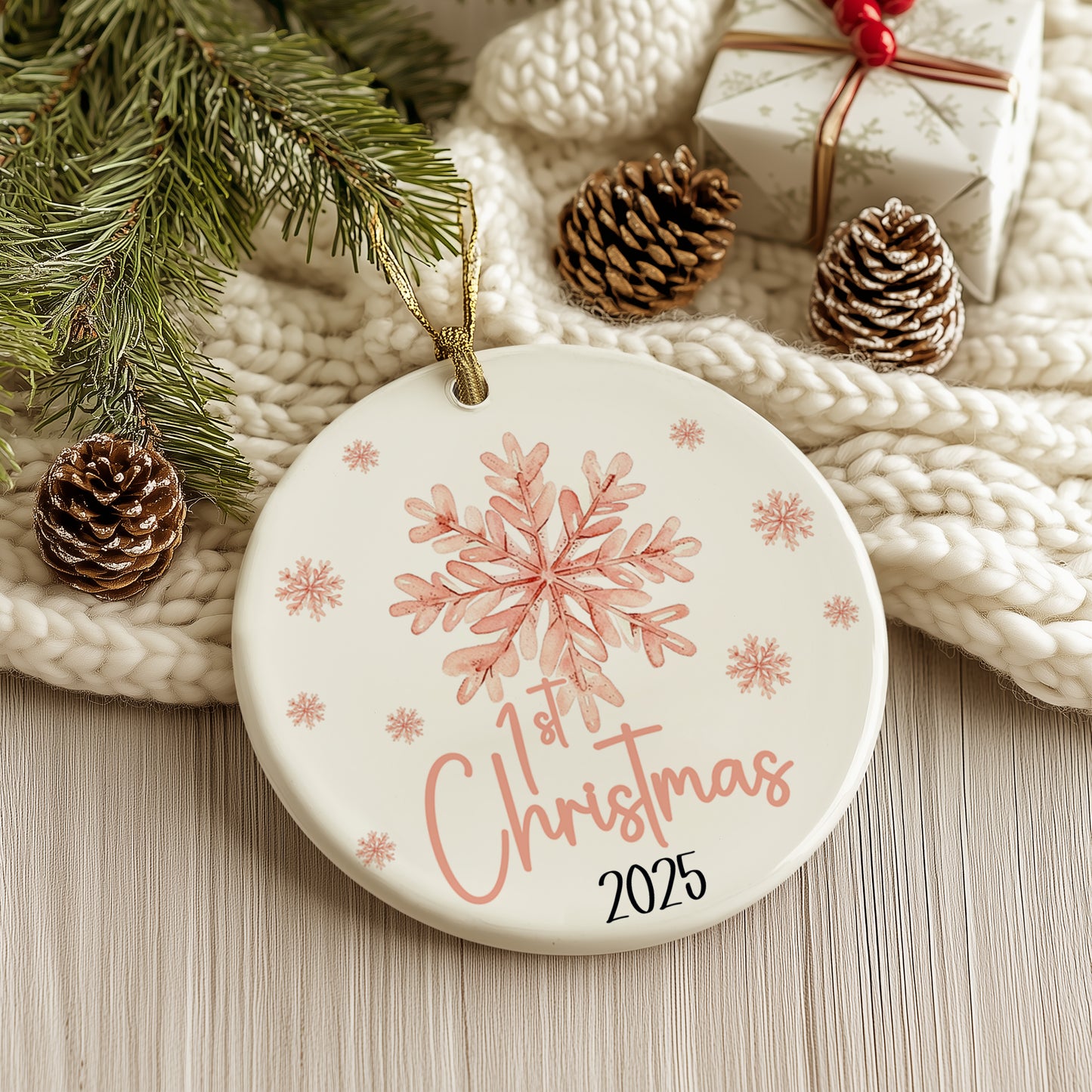 Baby’s First Christmas Snowflake Ornament