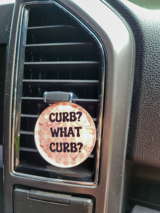 "Curb? What Curb?" Car Vent Clip – For Drivers Who Own Their Chaos