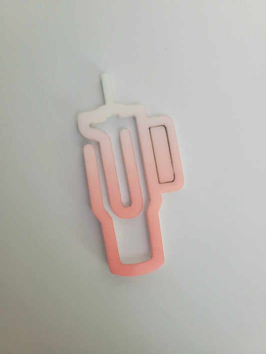 Ombre Tumbler Acrylic Bookmark – Sip, Read & Repeat